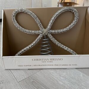 NWT Christian Siriano Bow Tree Topper